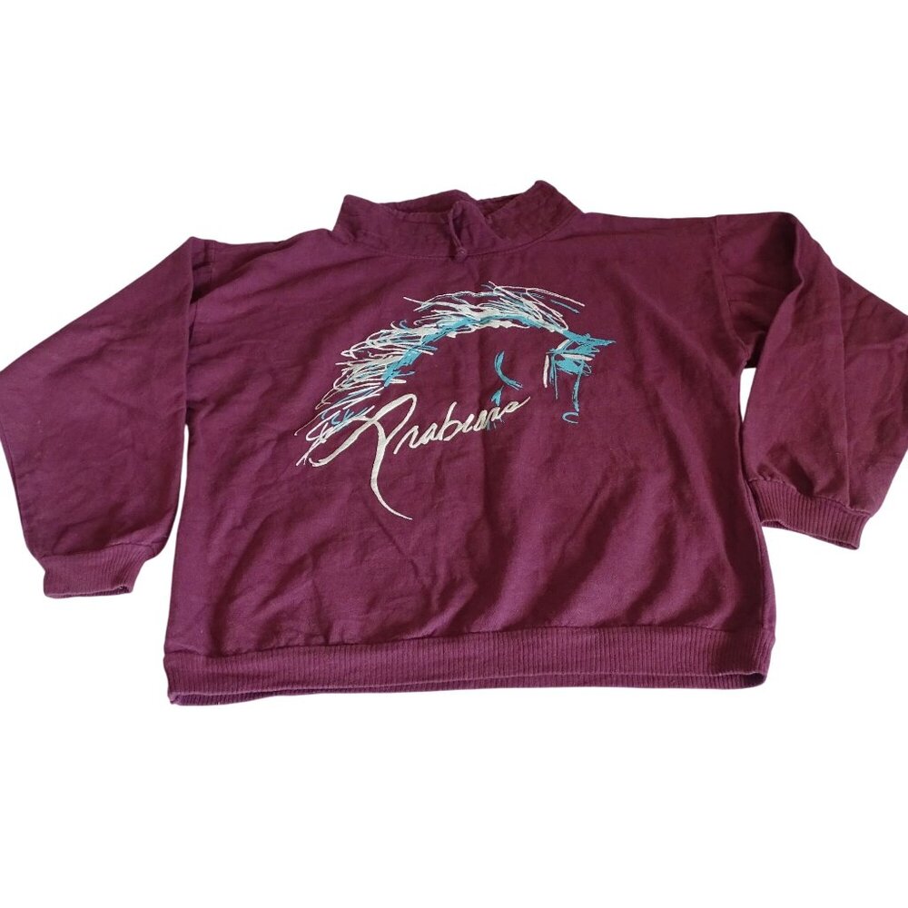 Wek The World Red Arabians Horse Graphic Pullover Sweatshirt Women Men Size 2 2X